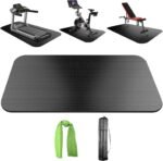 Bike Mat,Treadmill Mat,For Walking Pad,Elliptical,Exercise Bikes, Stationary Cycles,Spin Bike,Under Exercise Bike Trainer Pad for Indoor Stationary Gym Fitness Equipment Hardwood Floor Protector - Image 2