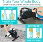 Vive Under Desk Bike - Magnetic Pedal Exerciser - Indoor Cycling Bike Stationary - Arm Leg Seated Deskcycle Bike Exercise Equipment for Home and Office - Image 5