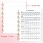Fitness Journal Workout Planner for Women & Men, A5 (6.4" x 8.3") Workout Journal Log Book Planner Gift for Track Gym Essentials, Home Workouts, Track Progress, Achieve Wellness Goals, Pink - Image 6