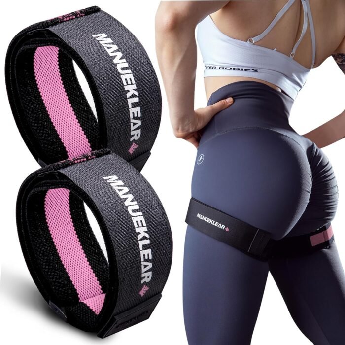 MANUEKLEAR Blood Flow Restriction Bands for Women Glutes Leg, Booty Bands for Women Butt Lift, BFR Occlusion Thigh Bands for Workout Squat Hip Building - Image 2