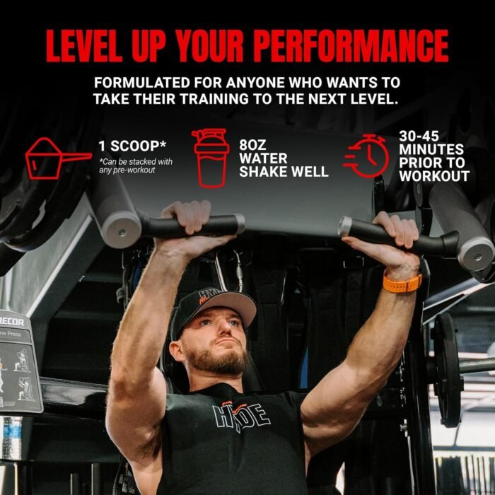 PROSUPPS Mr. Hyde Max Pump Pre Workout Powder - Stim-Free Preworkout Supports Blood Flow, Muscle Volume & Endurance - Caffeine-Free Nitric Oxide Gym & Fitness Supplements (Blue Razz, 20 Servings) - Image 5
