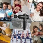 RAEMAO Massage Gun, Handheld Electric Deep Tissue Muscle Massager for Athletes for Pain Relief Attaching 8 Replacement Heads, Percussion Massager with 10 Speeds, Father's Day Gifts, Black - Image 10