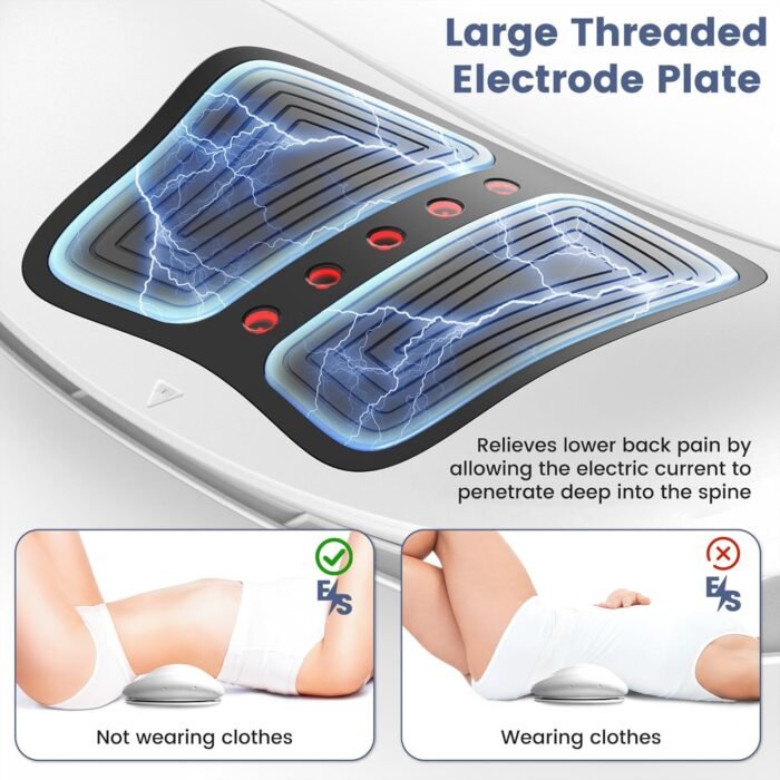 Electric Back Stretcher for Lower Back Pain Relief, 4 in 1 Lower Back Massager with Lumbar Traction, Massager, Heating, Vibration - Image 6