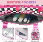 Duffle Bag for Girls Travel Duffle Carry On Tote Weekender Bag Large Capacity Overnight Bag With Shoe Compartment Gym Tote with Dry and Wet Separation - Image 5