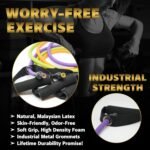 Resistance Bands Set for Men, Women, Exercise & Workout. Fitness Bands for Leg & Bicep Work. Workout Bands for Working Out. Stretch Bands for Physical Therapy. Strength Bands. Elastic Weight Training. - Image 5