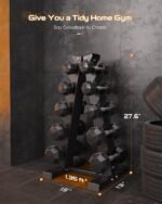 Dumbbell Rack Stand Only, Weight Rack for Dumbbells Compact A-Frame Home Gym Space Saver (480/800 LBS Weight Capacity, 2025 New Version) - Image 7
