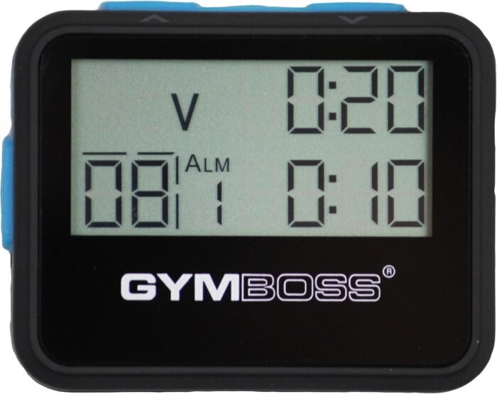 Gymboss Interval Timer and Stopwatch - Black/Blue SOFTCOAT - Image 3