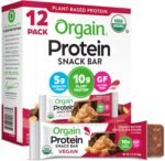 Orgain Organic Vegan Protein Bars, Peanut Butter Chocolate Chunk - 10g Plant Based Protein, Low Calorie Healthy Snacks, No Lactose or Soy Ingredients, Gluten Free, Non-GMO - 1.41 Oz (Pack of 12) - Image 2