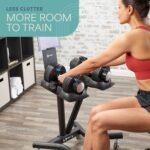 Lifepro Adjustable Dumbbell Stand Rack - Compatible with PowerFlow Plus, PowerUp Plus, and for More Brands- Phone Holder, featured Castors - Home Gym Storage and Convenient Strength Training - Image 5