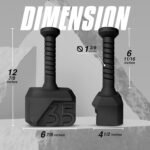 Yes4All Kettlebell Special Shape, Upgraded &Multifunctional for Advanced Training, Solid Cast Iron Powder Coated, Anti Slip Handle Strength Training Equipment - Image 4