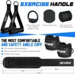 Pilates Bar Kit with Resistance Bands for Working Out, 210lbs Heavy Resistance Bands with Handles, Pilates Equipment with Resistance Band Bar for Men Women, Home Gym Full Body Workout Equipment - Image 6