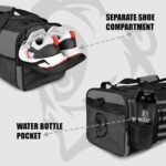 Duffel Gym Bag For Women with Shoe Compartment, Sports Bag with Zippered Pockets, Adjustable Straps Duffle Gym Bag For Men - Image 4