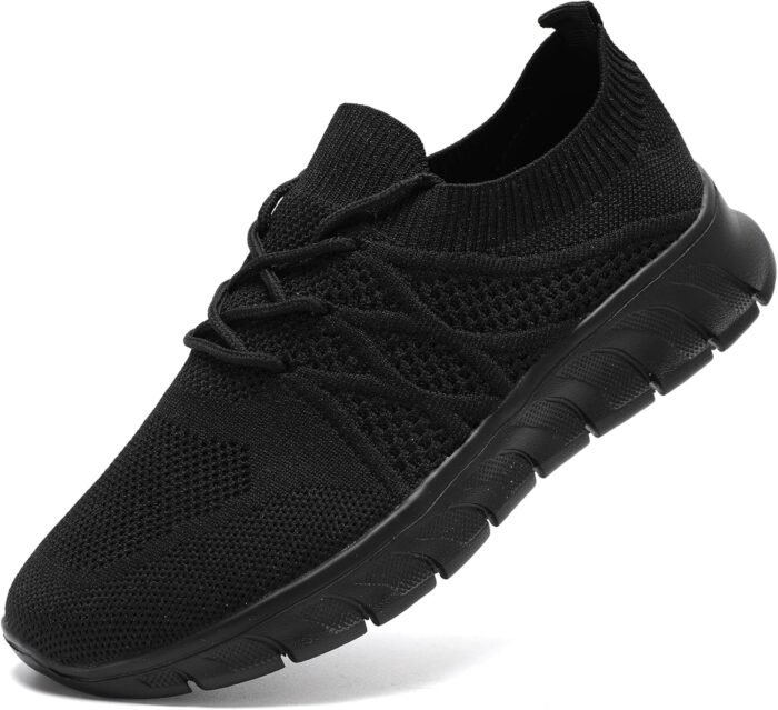 Womens Running Shoes Walking Tennis Sneakers Slip on Gym Sports Workout Jogging Mesh Breathable Lightweight Non Slip Comfortable Fashion - Image 2