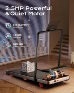 Walking Pad,Treadmill with Incline for Home Office, 2.5HP Portable Under Desk Treadmill with 265 Lbs Capacity,Remote Control, Led Display - Image 5