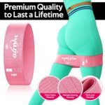 Resistance Bands for Working Out,5 Booty Bands for Women Men Fabric Elastic Bands for Exercise Bands for Legs, Thighs Glutes Includes Workout Bands Guide for Yoga,Physical Therapy Home Fitness - Image 3