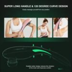 MEGAWISE Handheld Back Massager | Deep Tissue Percussion Massage for Back, Neck, Shoulders, Waist and Legs (Rose Gold) - Image 4