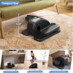 Under Desk Elliptical Machine, Mini Ellipse Leg Exerciser Electric Seated Pedal Fully Assembled Quiet Compact for Seniors Portable Stepper with Remote Control for Home - Image 7