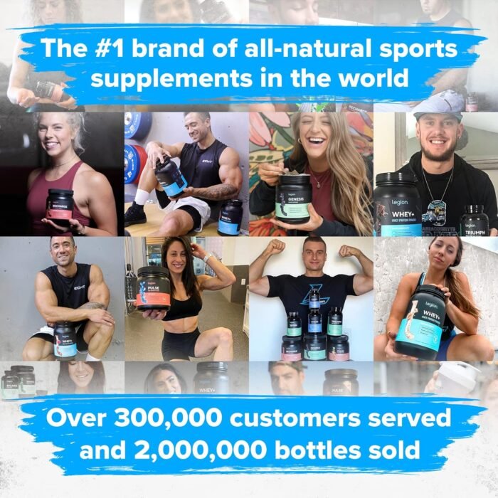 LEGION Pulse Pre Workout - All Natural Nitric Oxide Preworkout Drink to Boost Energy, Creatine Free, Naturally Sweetened, Beta Alanine, Citrulline, Alpha GPC (Pink Lemonade) - Image 7