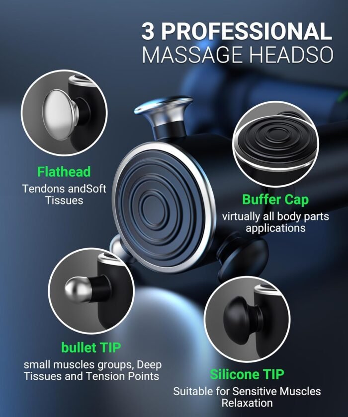 HYAKO R1 Deep Tissue Vibrating Muscle Massager - Therapy Back Massager for All Body Relief - Muscle Pain Relief and Fascial Binding - Trigger Point Therapy Massage Tool - Gifts for him - Image 5