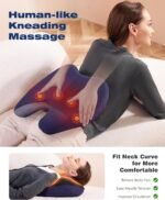 Shiatsu Neck and Back Massager with Heat, FSA HSA Eligible, Neck and Shoulder Massagers, Deep Tissue Kneading Massage Pillow for Lower Back, Shoulder, Leg Muscle Pain Relief, Relax Gift for Woman Man - Image 5