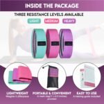 Exercise Bands, Fabric Resistance Bands for Working Out Women and Men, 3 Levels Workout Bands, Non-Slip Booty Bands Set for Legs Butt Glute Squat - Image 3