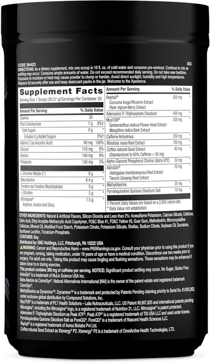 BEYOND RAW Concept X, Clinically Dosed Pre-Workout Powder, Contains Caffeine, L-Citrulline, Creatine, and Beta-Alanine, Gummy Worm Flavor, 20 Servings - Image 4