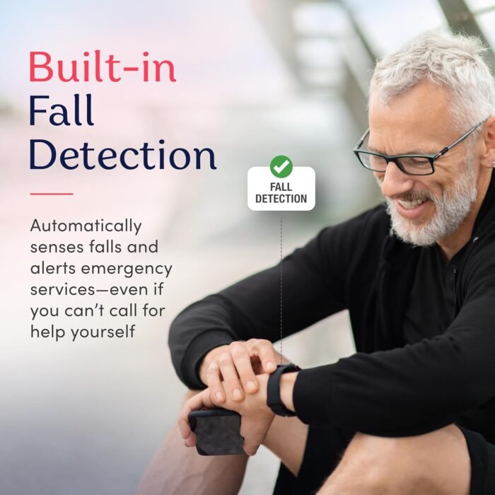 Cellular Medical Alert Smart Watch with Emergency Button for Elderly, 24/7 Monitoring, Fall Detection for Seniors, Water-Resistant Watch with 2-Way Communication, GPS Tracking, Heart Rate Monitor - Image 5