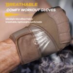 Mens Workout Gloves for Weight Lifting - Exercise Gloves for Men Women With Wrist Wrap Support, Palm Protection and Grips - Sport Daily Use - Image 9