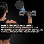 FIGHTSENSE Weight Lifting Gloves with Full Palm Protection, Workout Gloves for Men Women, Breathable Exercise Gym Gloves for Weightlifting, Fitness, Cycling, Pull ups, Deadlifting - Image 9