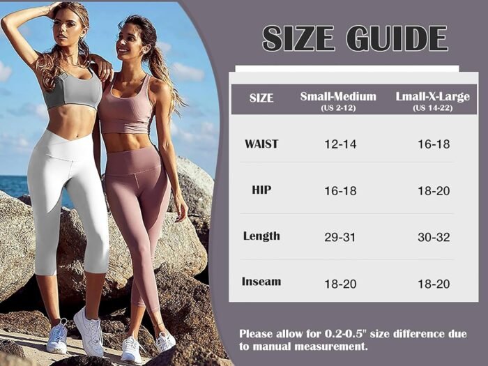 FULLSOFT Capri Leggings with Pockets High Waisted Capri Leggings for Women Workout Yoga Pants Capris - Image 6