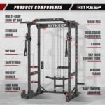 RitKeep Power Cage M10 for Home Weight Training, with Olympic Barbell&Bench,Power Rack with Pulley System, Multi-Function Workout Machine - Image 3