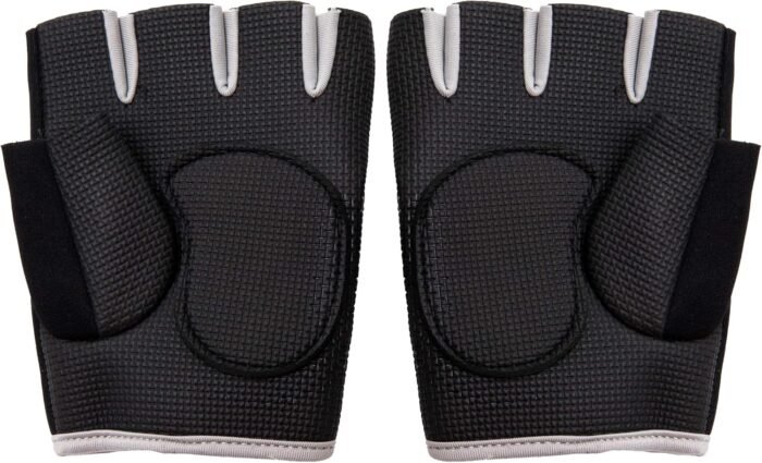 Mind Reader Workout Glove Set, Open Finger, Wrist Support for Men and Women, Textured Non-Slip Grip for Sports, Lifting Weights, Gym Fitness, XL, Grey - Image 3