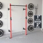 Synergee 2200 Series 79" Wall Mounted Squat Rack with J-Cups & Adjustable Pull Up Bar. Exercise Stand with 750lb Capacity. Free Standing Strength & Bodyweight Exercise Stand. - Image 4