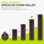 ProsourceFit High Density Foam Rollers 24 - inches long, Firm Full Body Athletic Massager for Back Stretching, Yoga, Pilates, Post Workout Trigger Point Release, Black & Orange - Image 3