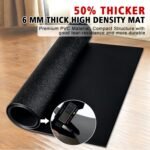 Peloton Bike Mat | 6mm Thickness, Exercise Bike Mat/Treadmill Mat for Hardwood Floors or Carpet, Non-Slip Sweat-Proof Exercise Equipment Mat for Bike Trainer/Stationary Spin Bike/Indoor Cycling - Image 5