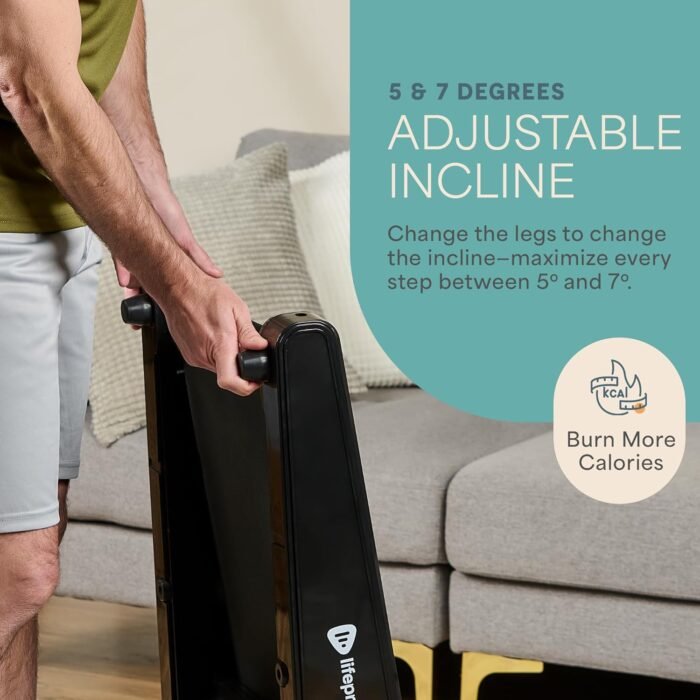 Lifepro Smallest Portable 30in Small Mini Walking Pad Treadmill Installation Free, Adjustable Incline, Under Desk Work Compact Treadmills for Home/Office - Max Load 220Lbs & Speed 3MPH - Image 3
