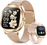 Women's 2pc Band Sports Watch/Smart Watch 1.72" Fitness Tracker with Heart Rate Monitor, 100+ Sports Modes, Sleep Tracking, 7-Day Battery, IP68 Waterproof (Gold) - Image 2