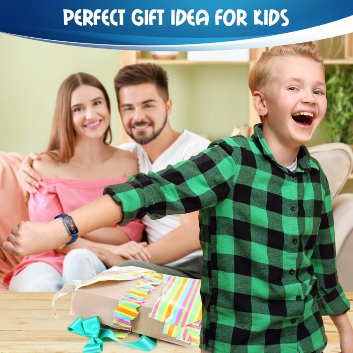 Inspiratek Kids Fitness Tracker for Age 5-16，2022 Upgraded Tracker Kids Watch，Waterproof Watch for Kids with Pedometer，Sleep Monitor & Calorie Counter，Fitness Watch for Kids Girls Boys Teen (Blue) - Image 6