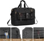 Travel Bag for Men,Military Tactical Gym Duffle Bag with Shoe Compartment Tactical Duffle Bags for Travel Carry on Bag Weekender Overnight Sport Duffel Range Bag for Workout-Black - Image 3