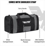 Elite Sports Boxing Gym Duffle Bag for MMA, BJJ, Jiu Jitsu gear,Duffel Athletic Gym Boxing Bag - Image 5