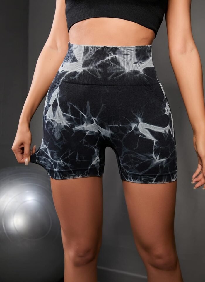 OVESPORT Workout Shorts for Women Scrunch Butt Lifting High Waisted Yoga Gym Seamless Booty Biker Shorts - Image 3