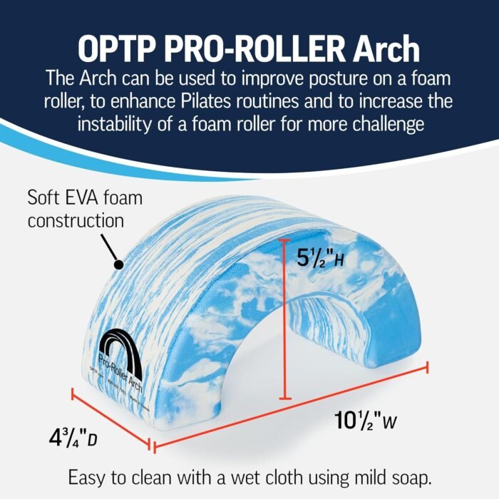 OPTP PRO-Roller Arch - Foam Roller Support and Positioning Tool – Use with 6-Inch Diameter Large Foam Rollers, A Short or Half Round Foam Roller - Image 5