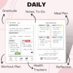 Life & Apples Wellness Journal Planner – Food Log, Fitness Tracker, Habit Tracker, Weight Loss Journal for Diet Tracking and Health Goals, Undated, Size A5 Rose Gold - Image 4