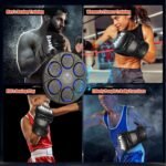 2025 Upgrade Music Boxing Machine, Boxing Machine Wall Mounted, Bluetooth Smart Boxing Training Machine, Boxing Gloves for Kids Adult, Boxing Wall Mount Machine for Home, Office, Gym(Black) - Image 8