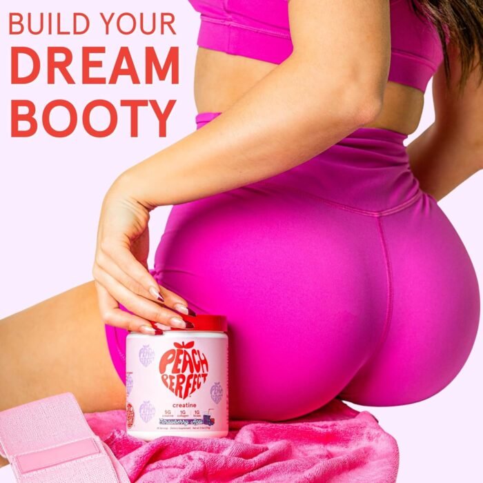 Creatine for Women Booty Gain, Muscle Builder, Energy Boost, Pink Lemonade, Cognition Aid | Collagen, BCAA, Lean Muscle, Vegan Monohydrate Micronized Powder, Alt Creapure,30 Ser - Image 3