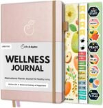 Life & Apples Wellness Journal Planner – Food Log, Fitness Tracker, Habit Tracker, Weight Loss Journal for Diet Tracking and Health Goals, Undated, Size A5 Rose Gold - Image 2