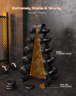 Dumbbell Rack Stand Only, Weight Rack for Dumbbells Compact A-Frame Home Gym Space Saver (480/800 LBS Weight Capacity, 2025 New Version) - Image 3