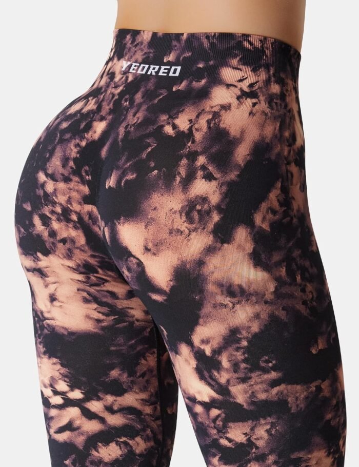 YEOREO Workout Leggings for Women Jada Scrunch Butt Lifting Leggings Seamless Screen Print Gym Yoga Pants - Image 4