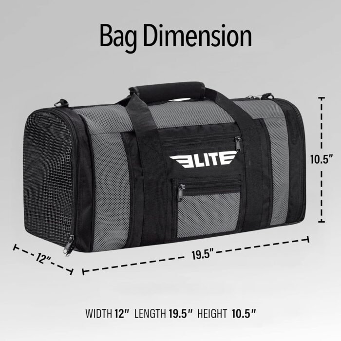 Elite Sports Boxing Gym Duffle Bag for MMA, BJJ, Jiu Jitsu gear,Duffel Athletic Gym Boxing Bag - Image 6