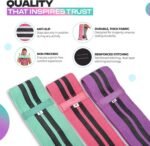 Aura Fabric Resistance Bands Set | 3 Levels of Resistance, Booty Bands for Working Out | Non-Slip Thick Exercise Band for Legs, HIPS & Butt | Perfect for Home, Gym & Travelling Workouts - Image 4